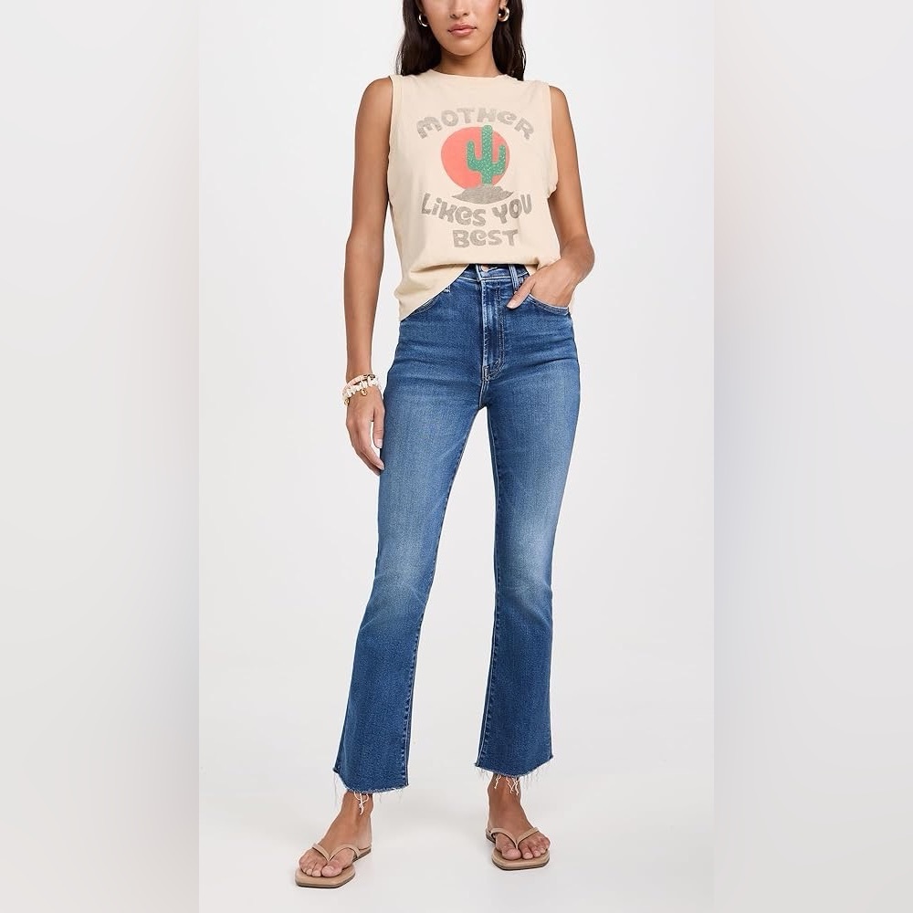 MOTHER The Hustler Ankle Fray in Grasping at Straws. Sz 25 NWOT